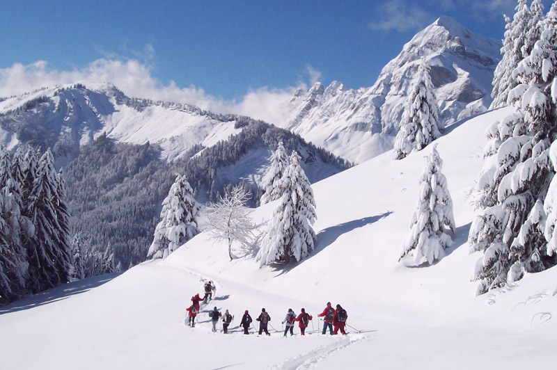 Raquettes et balnéo au Aravis